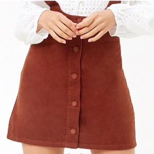 🧡COURDROY OVERALL DRESS🧸